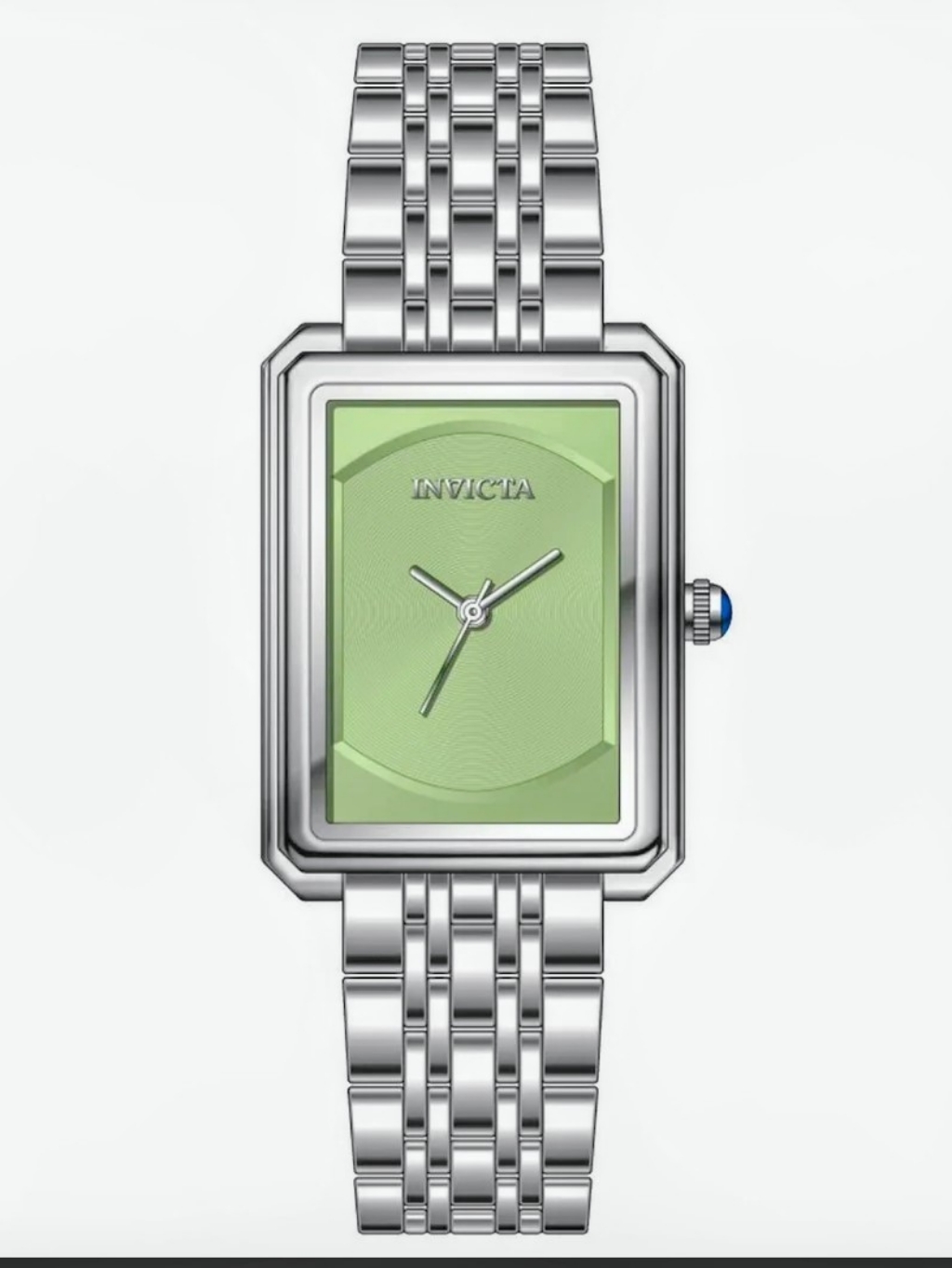 Invicta Womens Silver Bracelet Watch With Mint Green Dial
